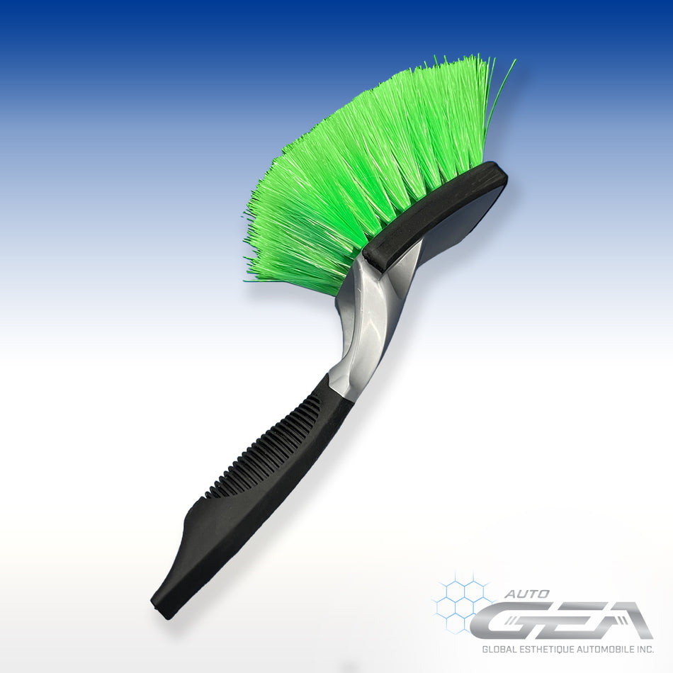 Brosse pour roues et carrosserie à poils souples (vert)